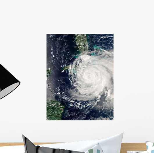 Hurricane Ike over Cuba Wall Decal Design 1