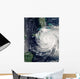 Hurricane Ike over Cuba Wall Decal Design 1