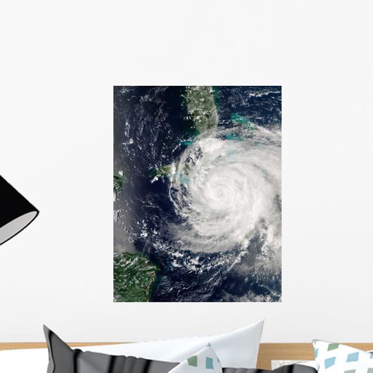 Hurricane Ike over Cuba Wall Decal Design 1