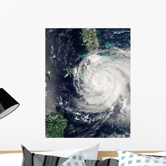 Hurricane Ike over Cuba Wall Decal Design 1