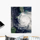 Hurricane Ike over Cuba Wall Decal Design 1
