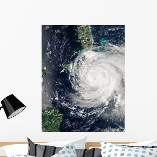 Hurricane Ike over Cuba Wall Decal Design 1