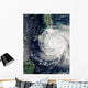 Hurricane Ike over Cuba Wall Decal Design 1