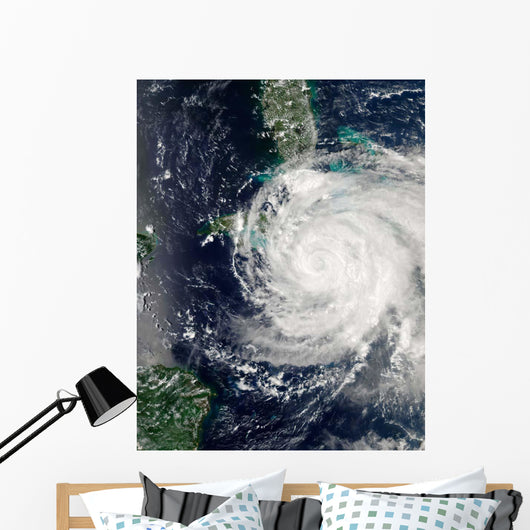 Hurricane Ike over Cuba Wall Decal Design 1