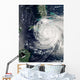 Hurricane Ike over Cuba Wall Decal Design 1