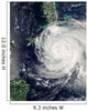 Hurricane Ike over Cuba Wall Decal Design 1