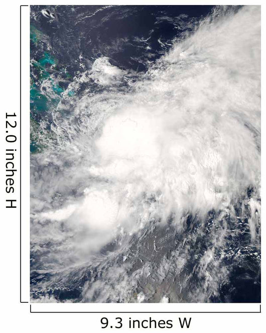 Tropical Storm Hanna over Wall Decal Design 1