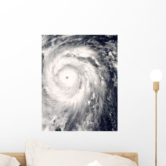 Typhoon Jangmi off Taiwan Wall Decal