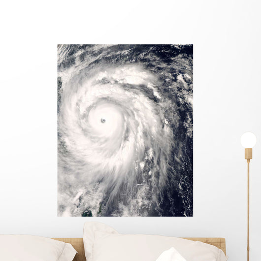Typhoon Jangmi off Taiwan Wall Decal