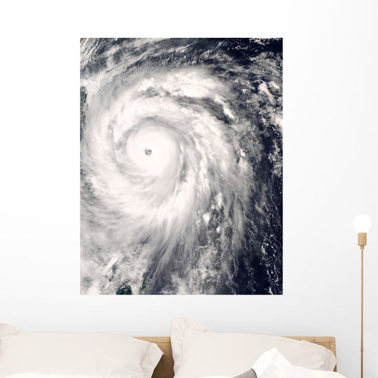 Typhoon Jangmi off Taiwan Wall Decal