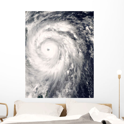 Typhoon Jangmi off Taiwan Wall Decal
