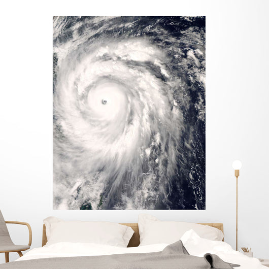 Typhoon Jangmi off Taiwan Wall Decal