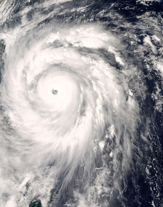 Typhoon Jangmi off Taiwan Wall Decal