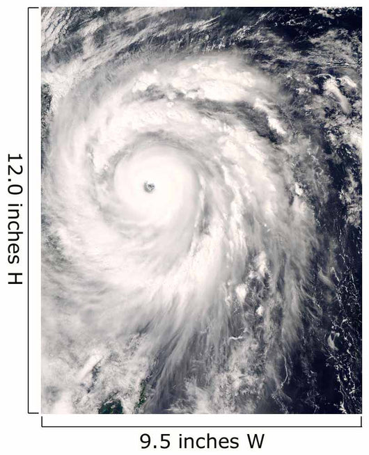 Typhoon Jangmi off Taiwan Wall Decal