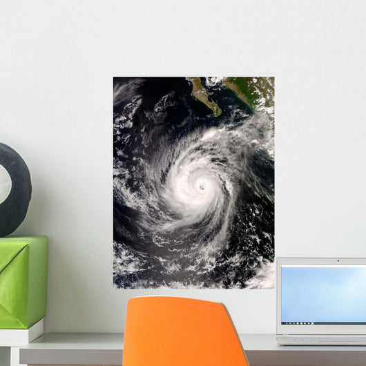 Hurricane Norbert off Mexico Wall Decal Design 2