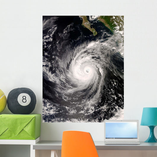 Hurricane Norbert off Mexico Wall Decal Design 2