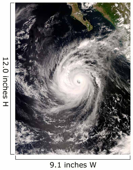 Hurricane Norbert off Mexico Wall Decal Design 2