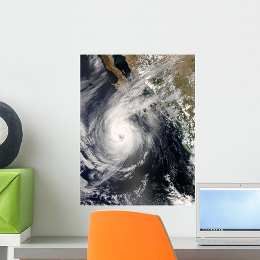 Hurricane Norbert off Mexico Wall Decal Design 1