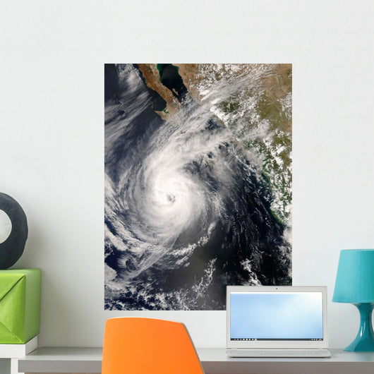 Hurricane Norbert off Mexico Wall Decal Design 1
