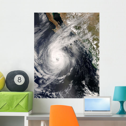 Hurricane Norbert off Mexico Wall Decal Design 1