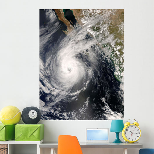 Hurricane Norbert off Mexico Wall Decal Design 1