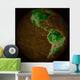 Topographic Map Earth Wall Decal