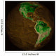 Topographic Map Earth Wall Decal