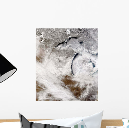 Cloud Streets over Lake Wall Decal