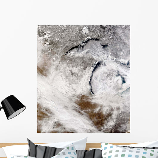 Cloud Streets over Lake Wall Decal
