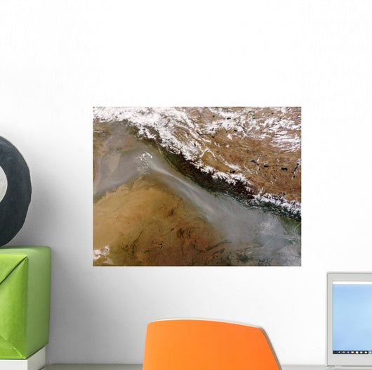 Haze along Himalaya Mountains Wall Decal