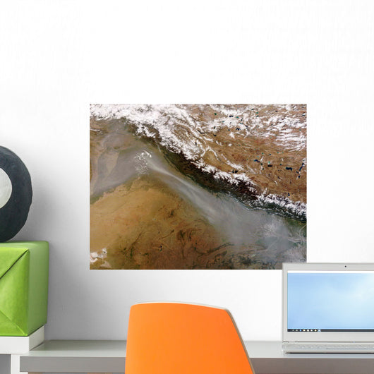 Haze along Himalaya Mountains Wall Decal