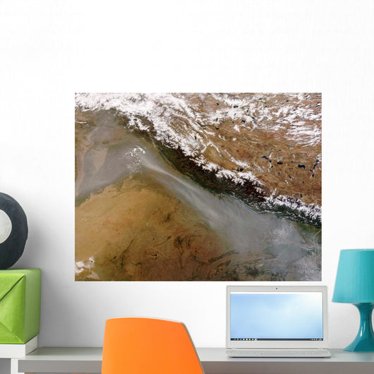Haze along Himalaya Mountains Wall Decal