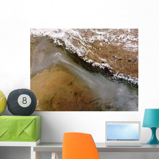 Haze along Himalaya Mountains Wall Decal