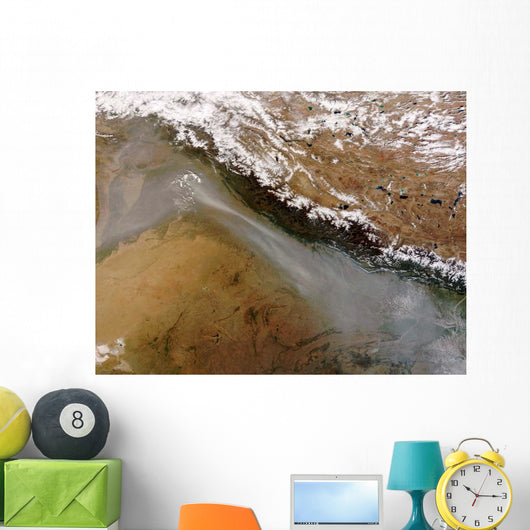 Haze along Himalaya Mountains Wall Decal
