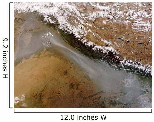 Haze along Himalaya Mountains Wall Decal