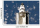 Overhead Exterior Space Shuttle Wall Decal