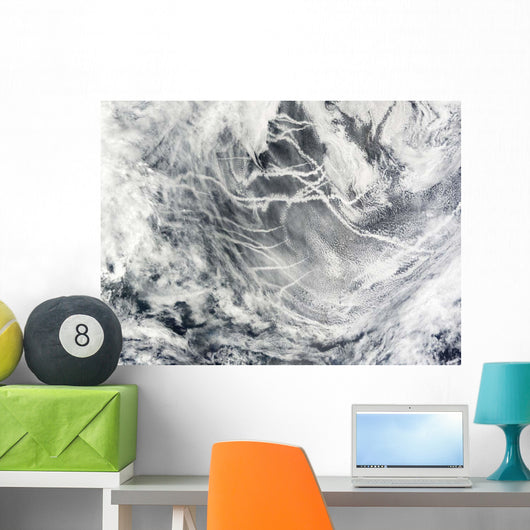 Ship Tracks Pacific Ocean Wall Decal