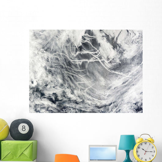 Ship Tracks Pacific Ocean Wall Decal