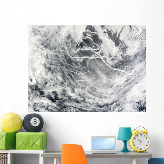 Ship Tracks Pacific Ocean Wall Decal