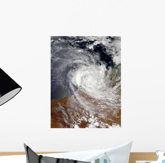 Tropical Cyclone Billy over Wall Decal Design 2