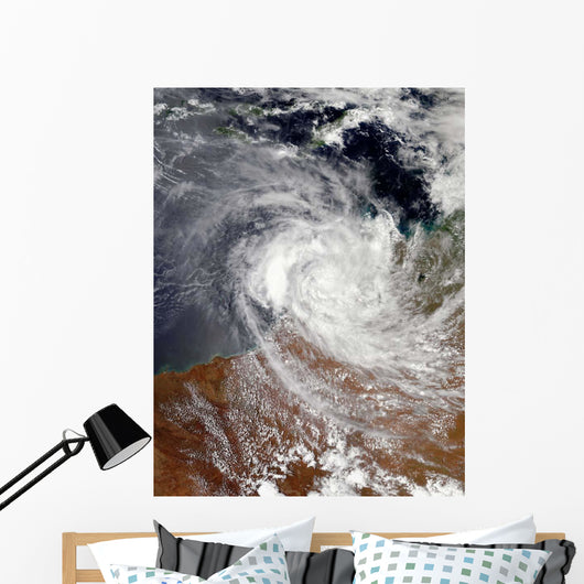 Tropical Cyclone Billy over Wall Decal Design 2