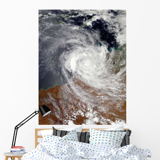 Tropical Cyclone Billy over Wall Decal Design 2