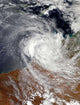 Tropical Cyclone Billy over Wall Decal Design 2