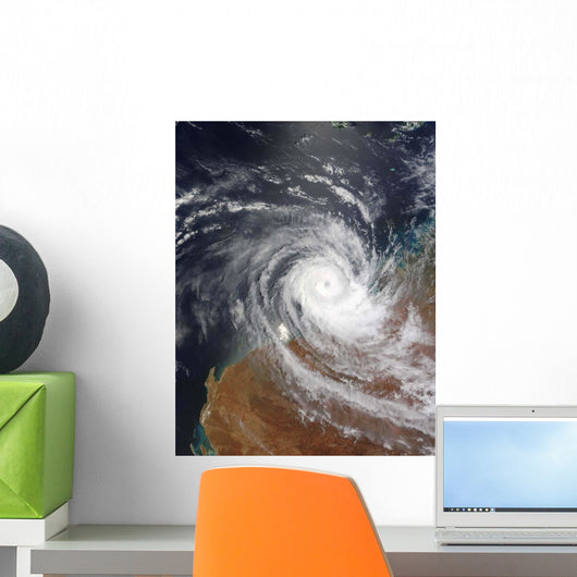 Tropical Cyclone Billy over Wall Decal Design 1