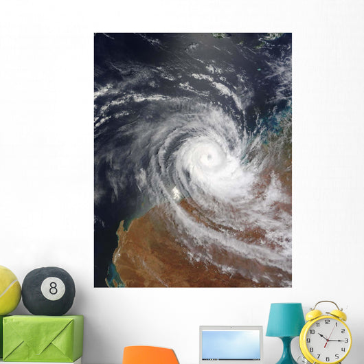 Tropical Cyclone Billy over Wall Decal Design 1