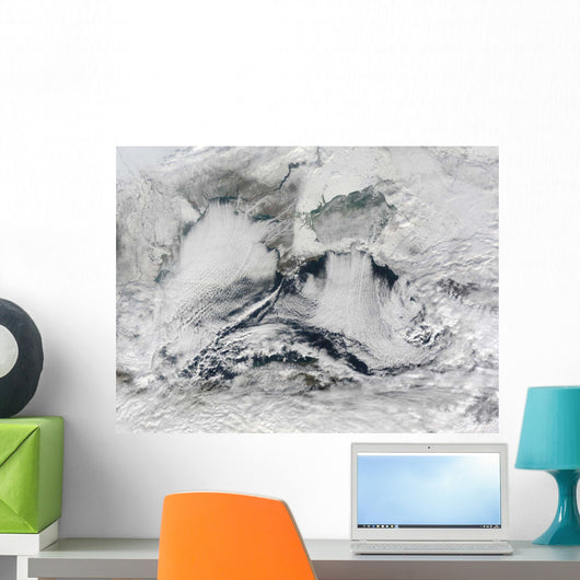 Cloud Formation over Black Wall Decal