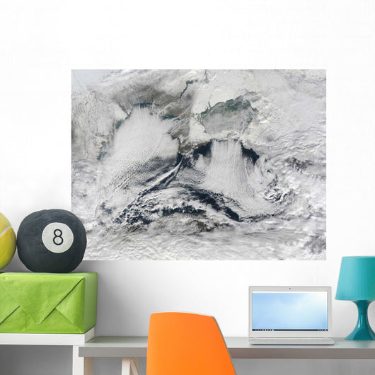 Cloud Formation over Black Wall Decal