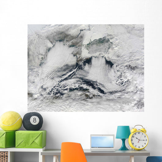 Cloud Formation over Black Wall Decal