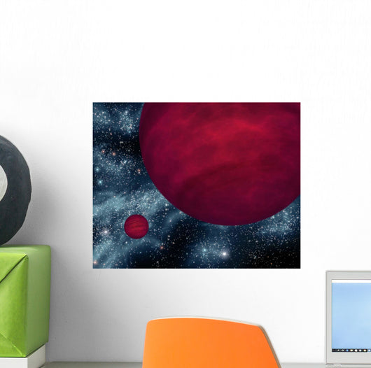 Artist's Concept Twin Brown Wall Decal