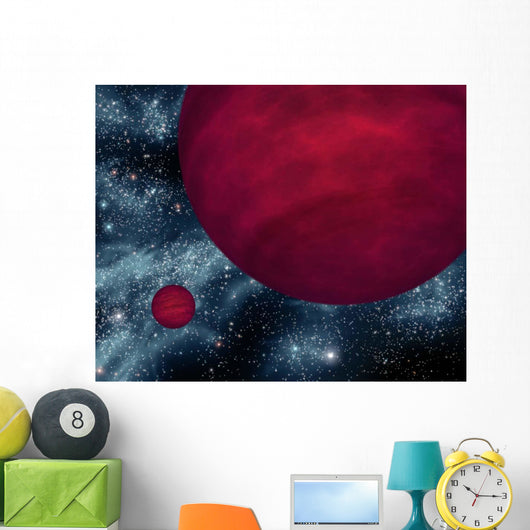 Artist's Concept Twin Brown Wall Decal